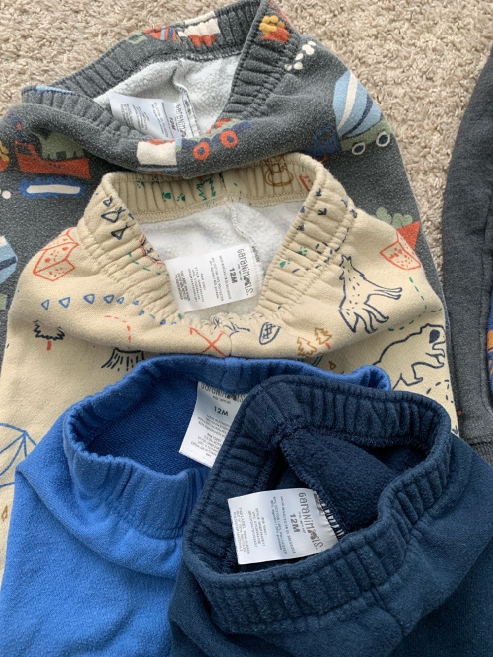 Qty. 13 infant sweat pants 6-9m & 12m - Picture 5 of 9